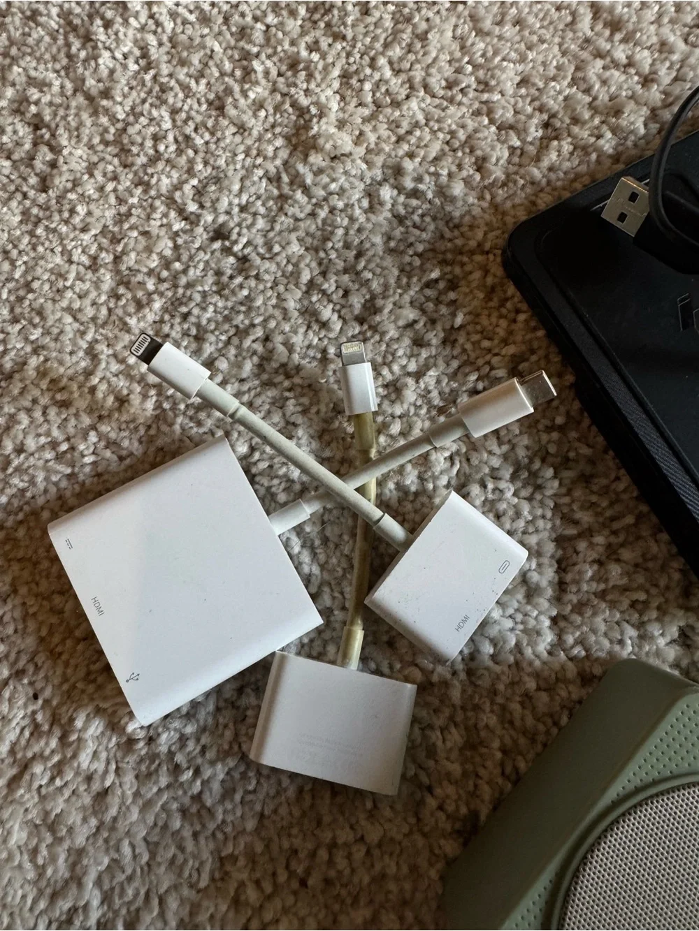 💗5 for $25💗 Mixed Electronic Cord & Adapter Lot - Black Cords & Adapters